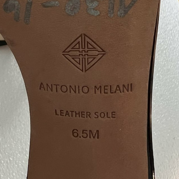 Antonio Melani Carolitta Ankle Chain Patent Leather Dress Sandals - Picture 5 of 6